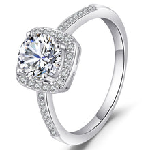 Luxury Silver Engagement Ring