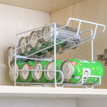 Cans Coke kitchen storage rack double-layer finishing shelf desktop storage rack