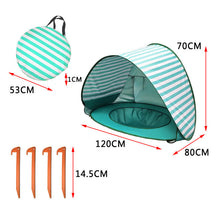 New Kids Beach Shade Splash Tent