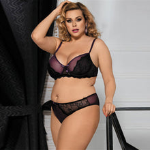 Sexy Lingerie Plus Size Ladies Sexy Lace Pajamas Three-point Suit