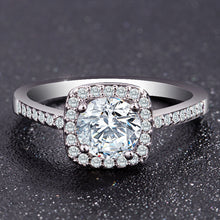 Luxury Silver Engagement Ring