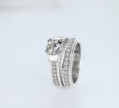 Luxury double decker ring