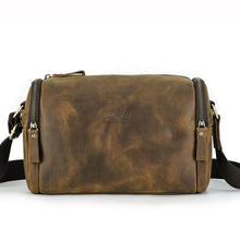 Retro Crazy Horse Leather Fashion Men's Messenger Bag