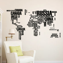 animal world map wall stickers for kids rooms living room home decorations decal mural art diy office wall art