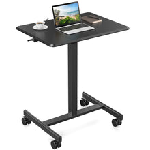 Adjustable Rolling Desk Laptop Computer Cart For Home  Office  Classroom Overbed Table