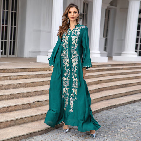 Embroidered Dress Evening Dubai Women's Dress