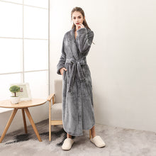 Winter Women Night Gown Couple Robe Men Bathrobe