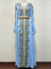 3737 Guerbang Arab Dubai Foreign Trade Embroidery Applique Dress