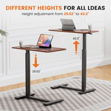 Adjustable Mobile Bed Table, Computer Desk, Mobile Standing Table