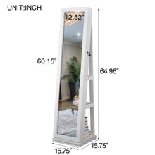 Full Body Mirror 360  Rotating Jewelry Cabinet