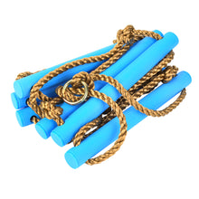 Outdoor Plastic SiX section Children Kids Rope Climbing Ladder Toy Exercise Equipment (Blue)