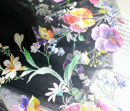 Heavy Color Flower Embroidery Skirt Woman