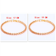 Cubic Zirconia Tennis Bracelets Iced Out Chain Crystal Bracelet Women Men Gold Bracelet Jewelry