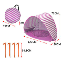 New Kids Beach Shade Splash Tent