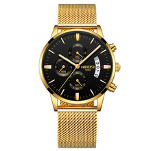 Men Watch Chronograph Sport Mens Watches Top Brand Luxury Waterproof Full Steel Quartz Gold Clock Men Relogio Masculino