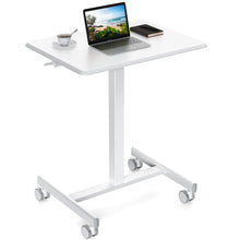 Adjustable Rolling Desk Laptop Computer Cart For Home  Office  Classroom Overbed Table