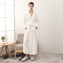 Winter Women Night Gown Couple Robe Men Bathrobe