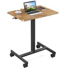 Adjustable Rolling Desk Laptop Computer Cart For Home  Office  Classroom Overbed Table