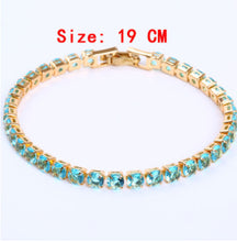 Cubic Zirconia Tennis Bracelets Iced Out Chain Crystal Bracelet Women Men Gold Bracelet Jewelry