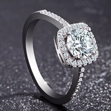 Luxury Silver Engagement Ring