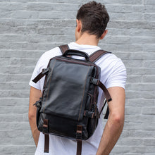 Men's Retro Fashion Leather Backpack