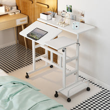 Mobile Computer Lifting Foldable Standing Desk Bedroom Bedside Desk Single Small Table