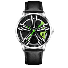 Locomotive Watch Men's  Wheel Three-dimensional Hollow Car