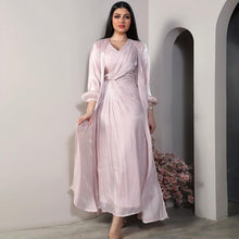 Bright Silk Dress DUBAI Turkish Robe