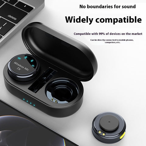 Wireless Magnetic Circular Collar Clip Microphone