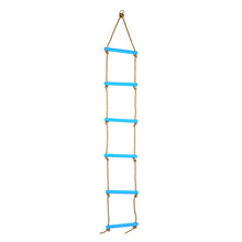 Outdoor Plastic SiX section Children Kids Rope Climbing Ladder Toy Exercise Equipment (Blue)