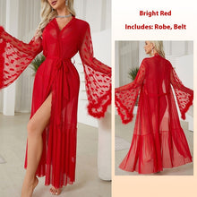 Mesh Lingerie Cardigan Home Outerwear Gown