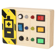 Kids LED Switch Learning Sensory Toy Improve Coordination Educational Light Switch Sensory Board