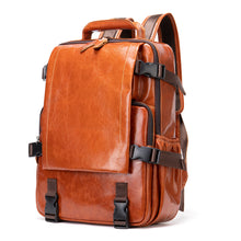 Men's Retro Fashion Leather Backpack