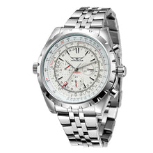 Double Calendar Automatic Mechanical Watch Mens Steel